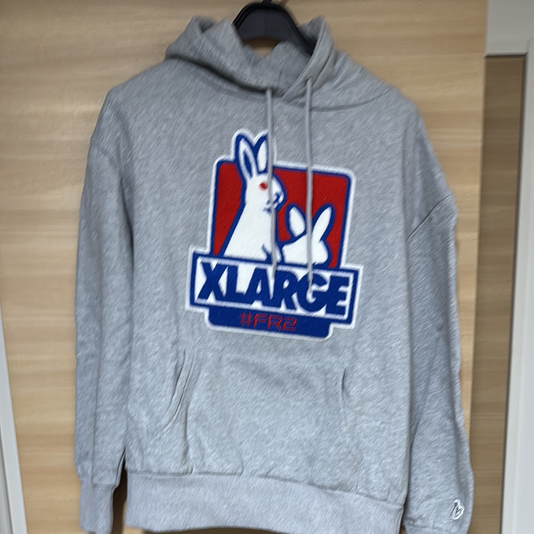XLARGE x FR2 BOX LOGO SWEAT HOODIE "Ash"