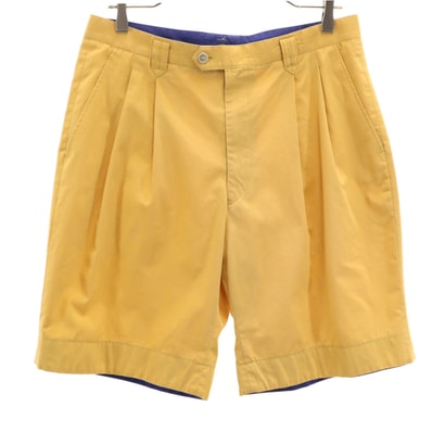 Christian Dior MONSIEUR クリスチャンディオール ムッシュ 90s オールド タック ショートパンツ 85 山吹色