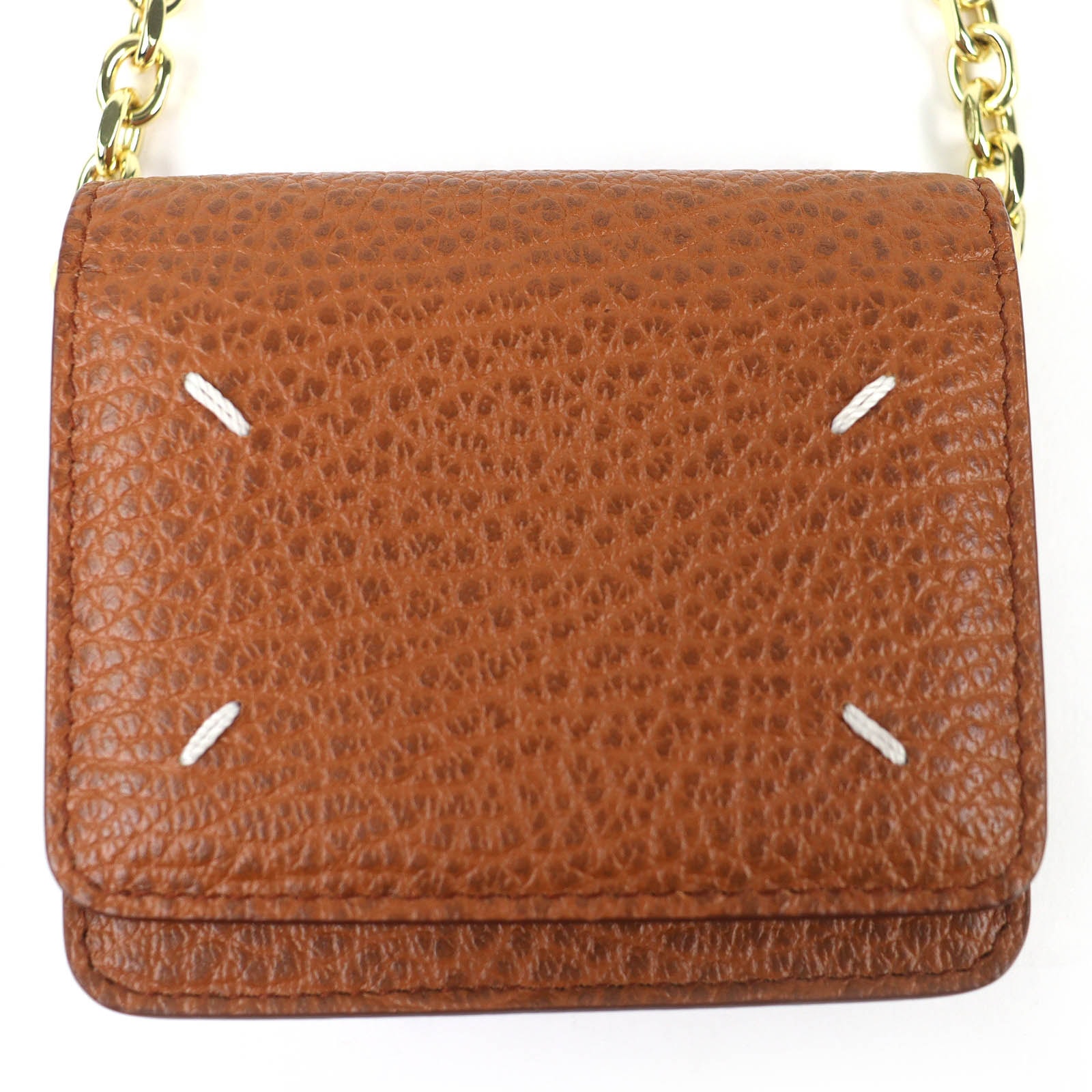 極美品 メゾンマルジェラ11 二つ折り財布 チェーン付き SA3UI0009