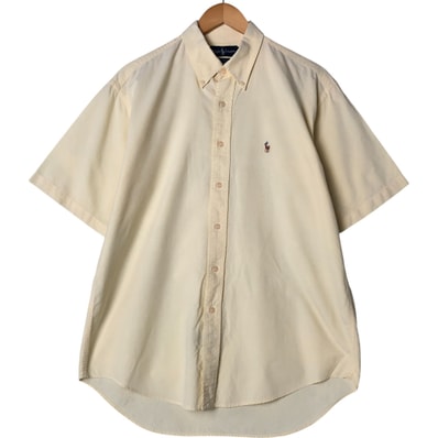 古着 ラルフローレン Ralph Lauren BIG SHIRT 半袖 ボタンダウンシャツ メンズL相当/eaa553262