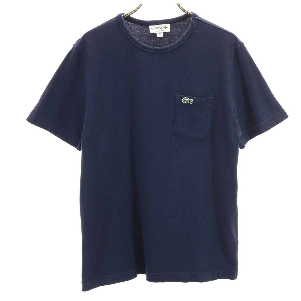 LACOSTE ラコステ 日本製 半袖 Tシャツ XS ネイビー ポケT