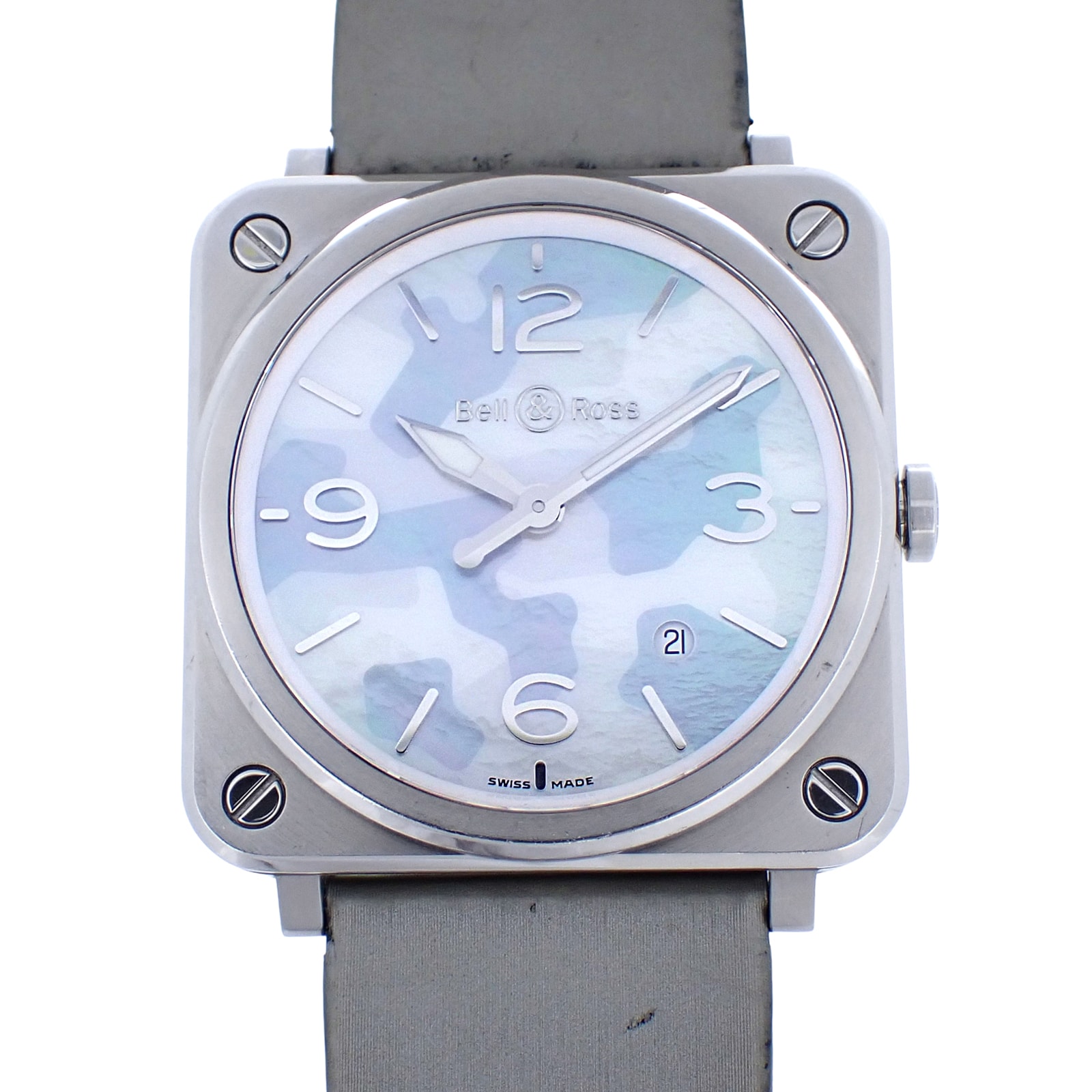 Bell&Ross ベル&ロス  BR-S グレーカモフラージュ  BRS-64-S  ユニセックス 男女兼用  メンズ 腕時計