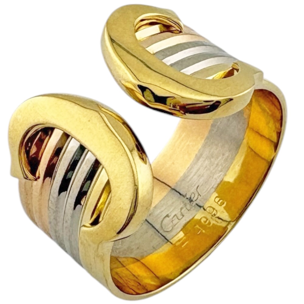 カルティエ 2C リング 指輪 16号 18金 K18イエローゴールド ユニセックス CARTIER  中古