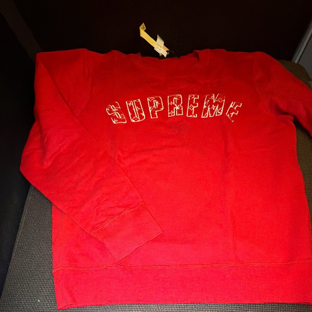 Supreme / Louis Vuitton Arc Logo Crewneck "Red"