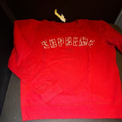 Supreme / Louis Vuitton Arc Logo Crewneck "Red"
