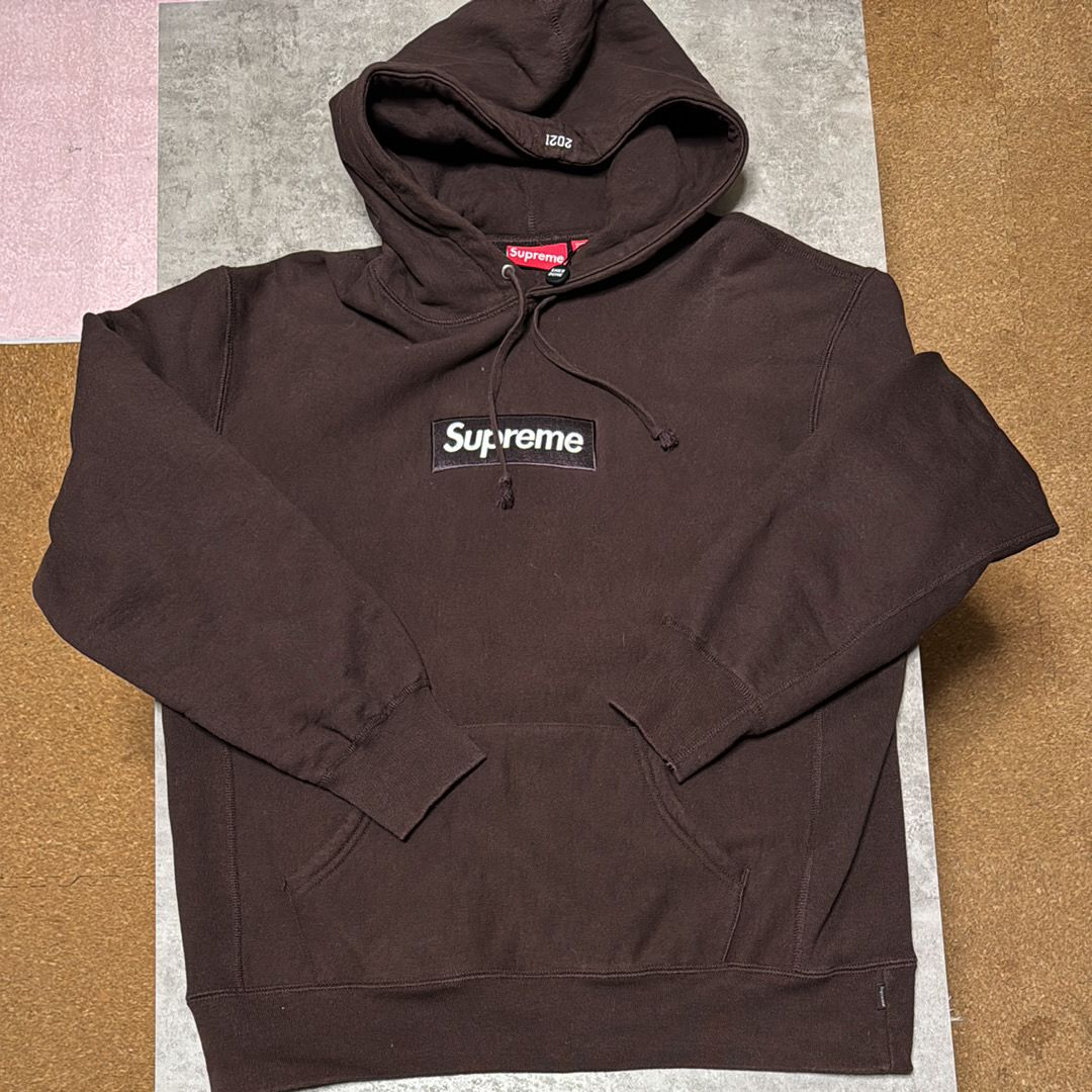 Supreme Box Logo Hooded Sweatshirt "Dark Brown" (21FW)