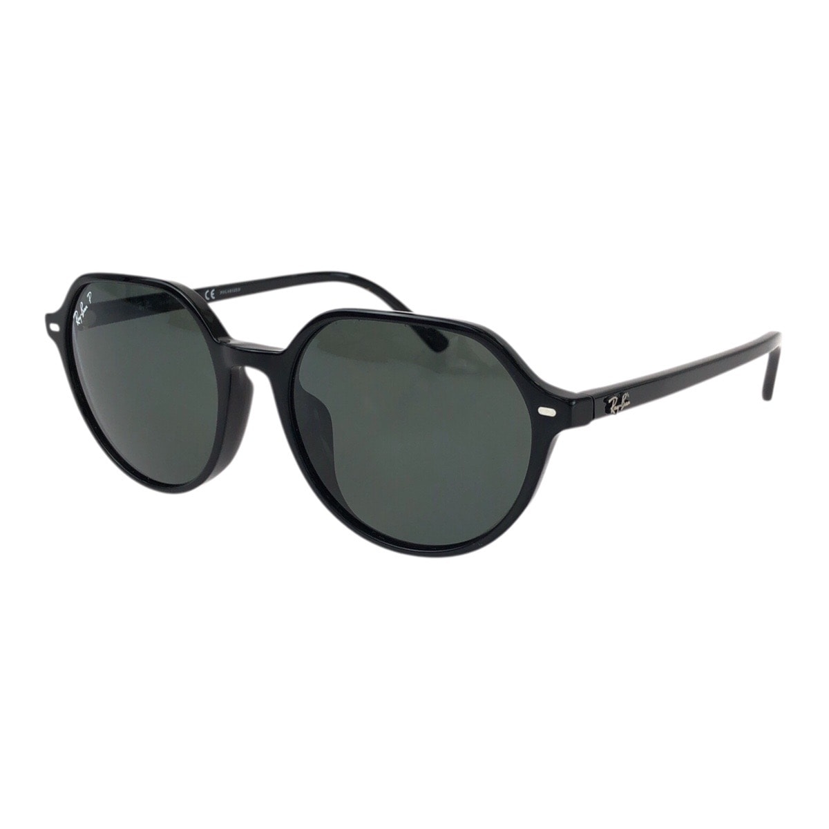 美品 Ray-Ban レイバン THALIA ブラック 黒 シルバー金具 プラスチック サングラス 男女兼用 ラウンド 603675 【中古】