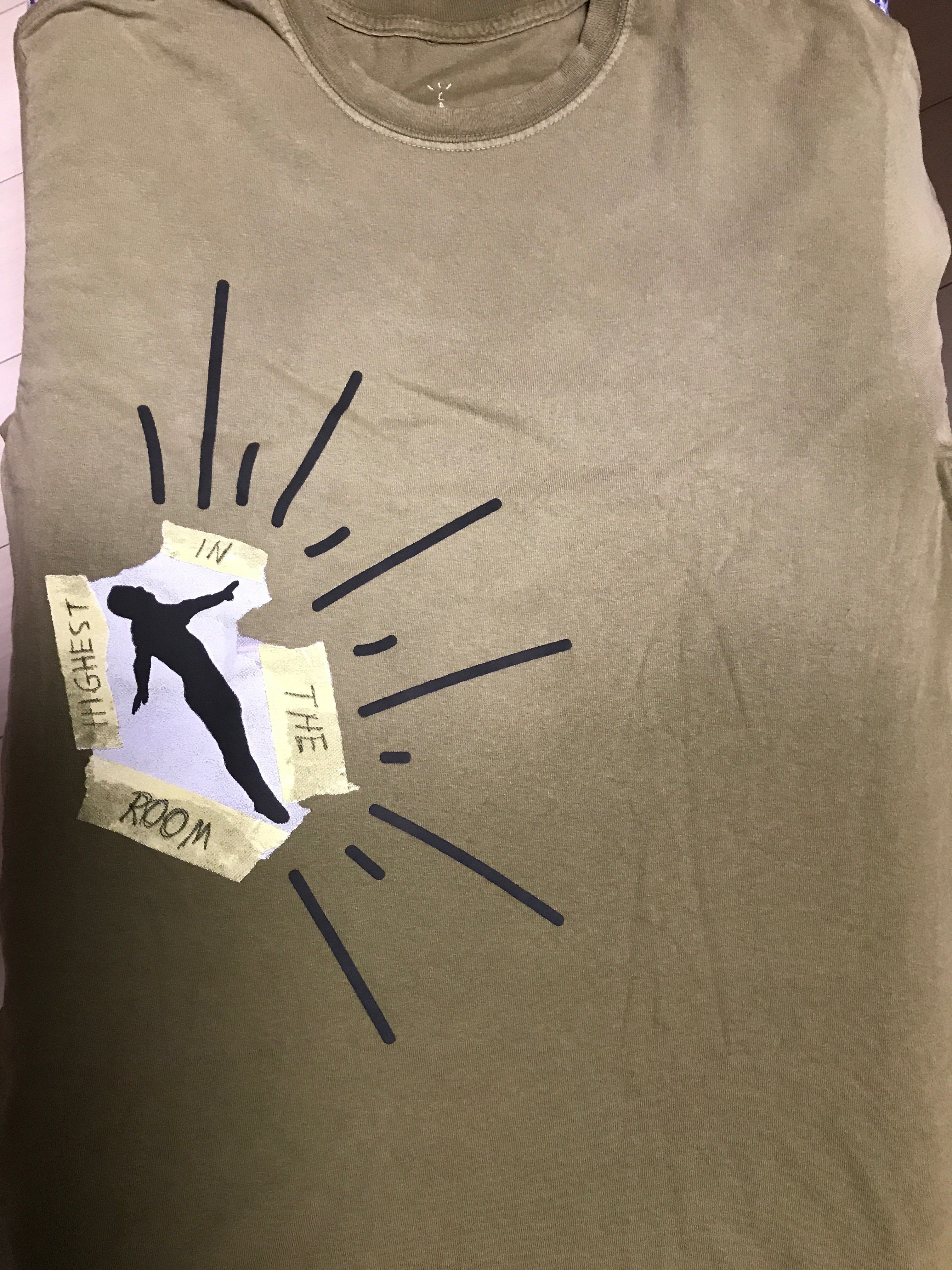 Travis Scott Cactus Jack Highest In The Room Dive T Shirt "Olive"