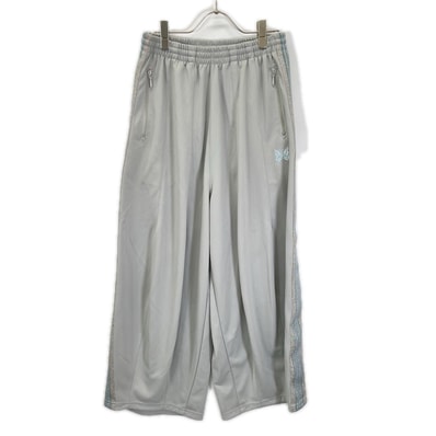 ニードルズ ×BEAMS BOY SX1516 グレー ポリエステル シルバーラメサイドライン ヒザデルトラックパンツ ONE SIZE