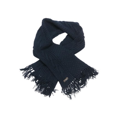WTAPS ダブルタップス 14AW MUFFLER/MUFFLER.WOAC 142MADT-AC02 マフラー ネイビー ストール ショール 小物 グッズ
