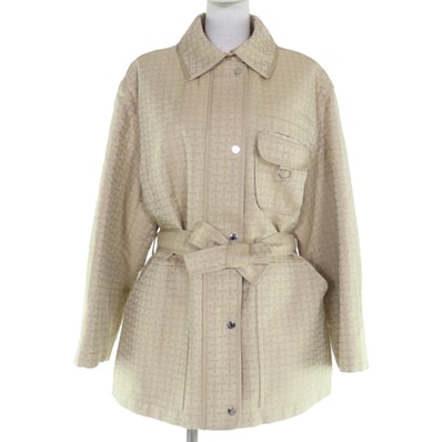 極美品 エルメス コート ベージュ レディース 40 2H0117DP