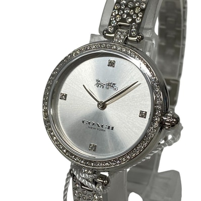 コーチ COACH 腕時計 ラインストーン PARK クォーツ 14503650 シルバー