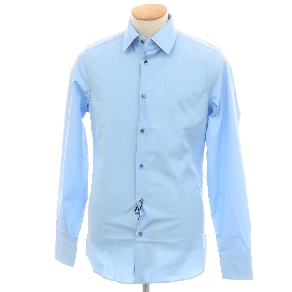 【中古】グッチ GUCCI コットン レギュラーカラー ドレスシャツ スカイブルー【サイズ37】【メンズ】