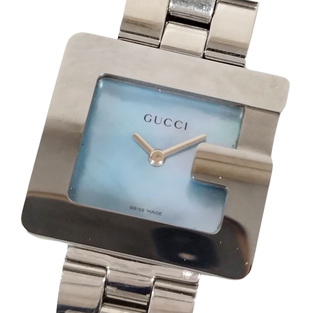 GUCCI グッチ 3600J Gマーク 腕時計 ブルーシェル 青 文字盤 SS GUCCI