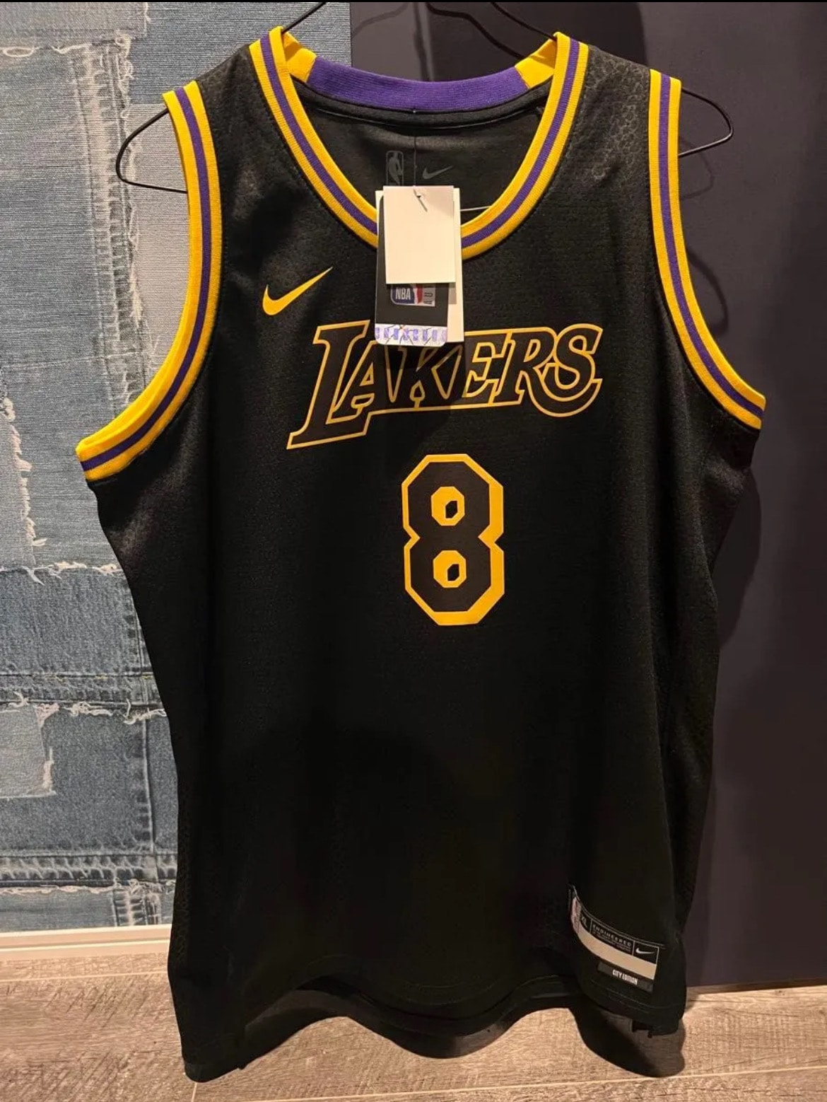 Nike Los Angeles Lakers Kobe Bryant Black Mamba City Jersey "Black"
