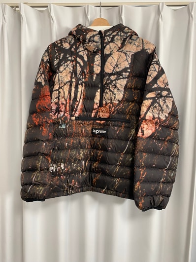Supreme Micro Down Half Zip Hooded Pullover "Woods" (20FW)