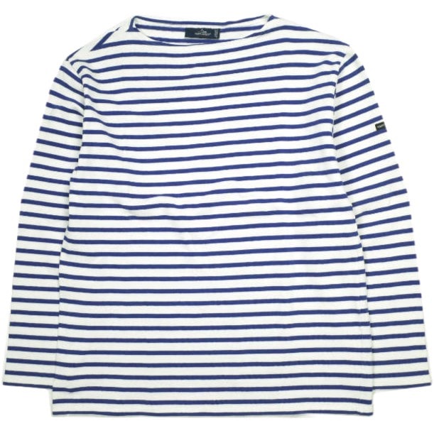 SAINT JAMES セントジェームス フランス製 OUESSANT BORDER ウエッソンボーダー F/6 BLUE/WHITE バスクシャツ ボートネックカットソー トップス g23601