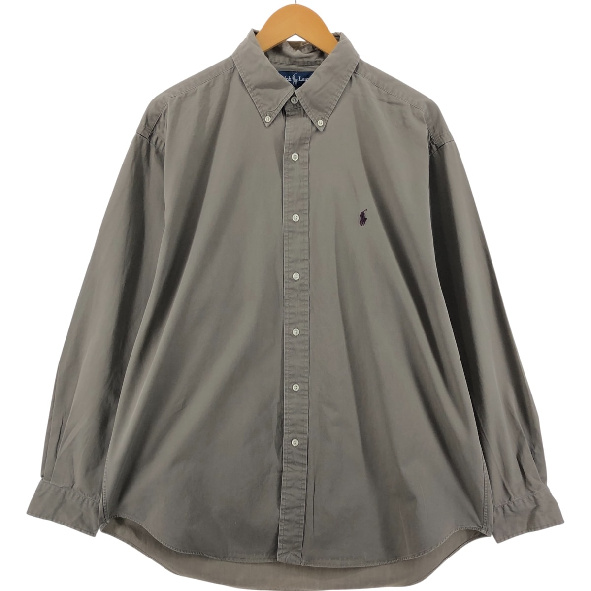 古着 ラルフローレン Ralph Lauren BLAKE 長袖 ボタンダウンシャツ メンズL相当/eaa548024