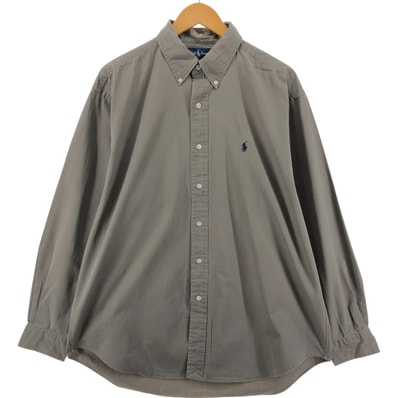 古着 ラルフローレン Ralph Lauren BLAKE 長袖 ボタンダウンシャツ メンズL相当/eaa548024