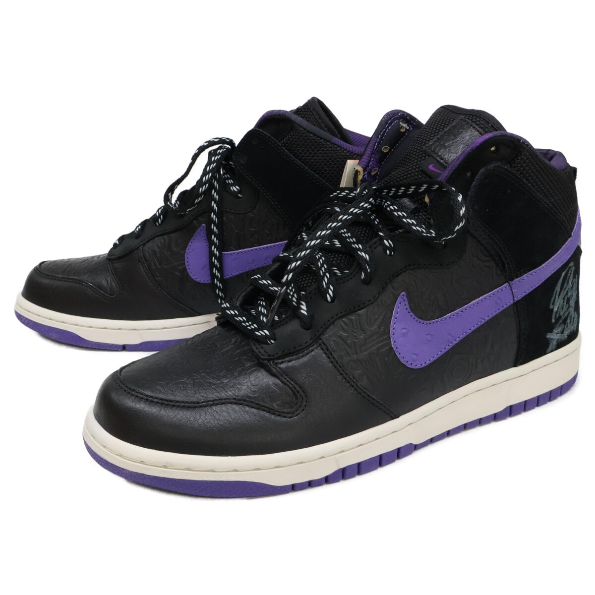 ナイキ 【美品】315593-001 DUNK HIGH STUSSY LA ダンク ハイ ステューシー/ロサンゼルス スニーカー US10