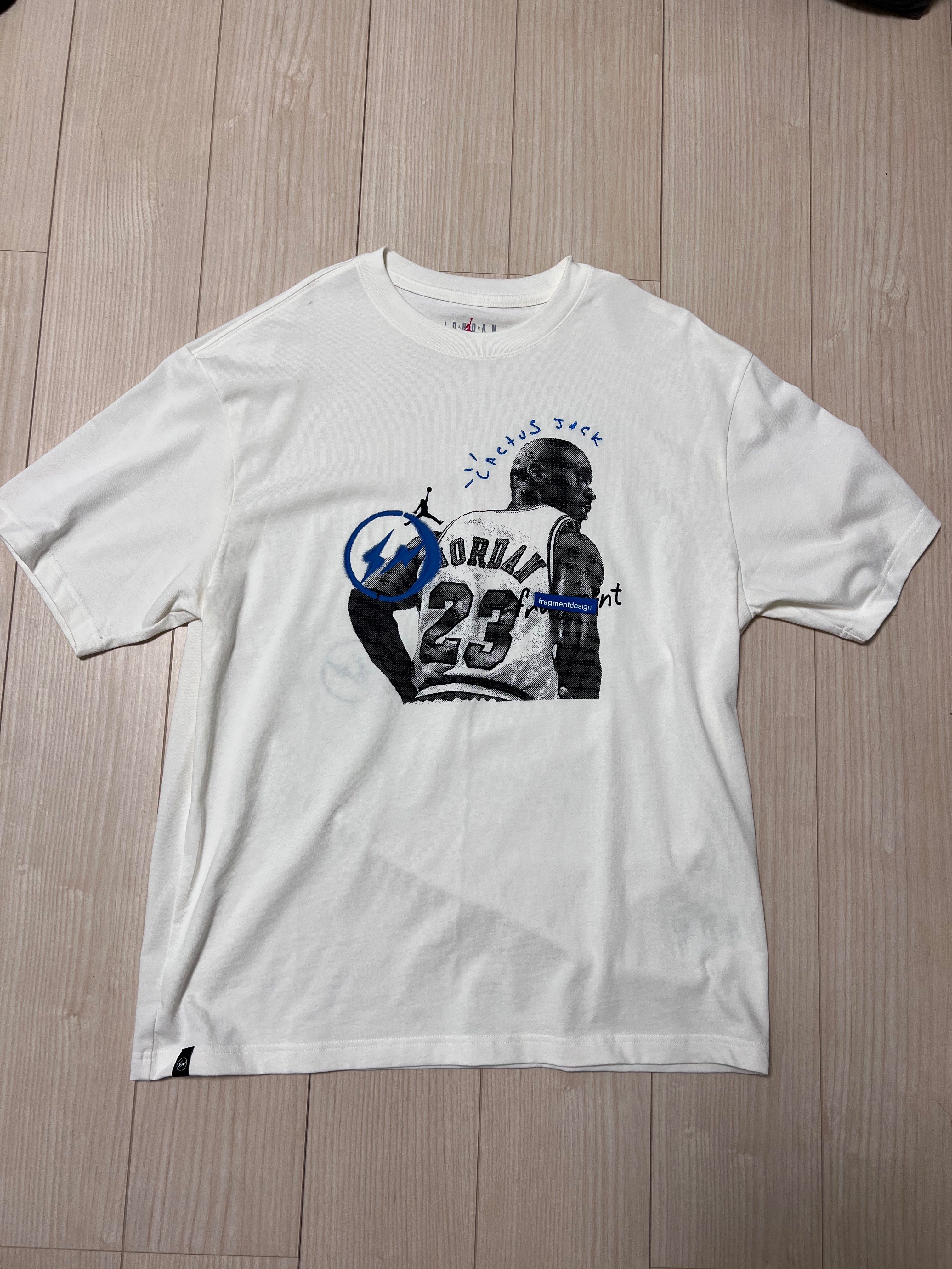 Air Jordan Travis Scott Fragment Tee "White"