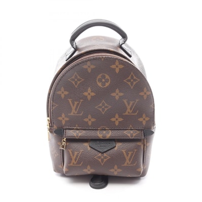 ルイ・ヴィトン LOUIS VUITTON パームスプリングス バックパック ミニ リュックサック バックパック バッグ PVCコーティングキャンバス レザー モノグラム レディース ブラウン系 / ブラック系 M44873 【中古】
