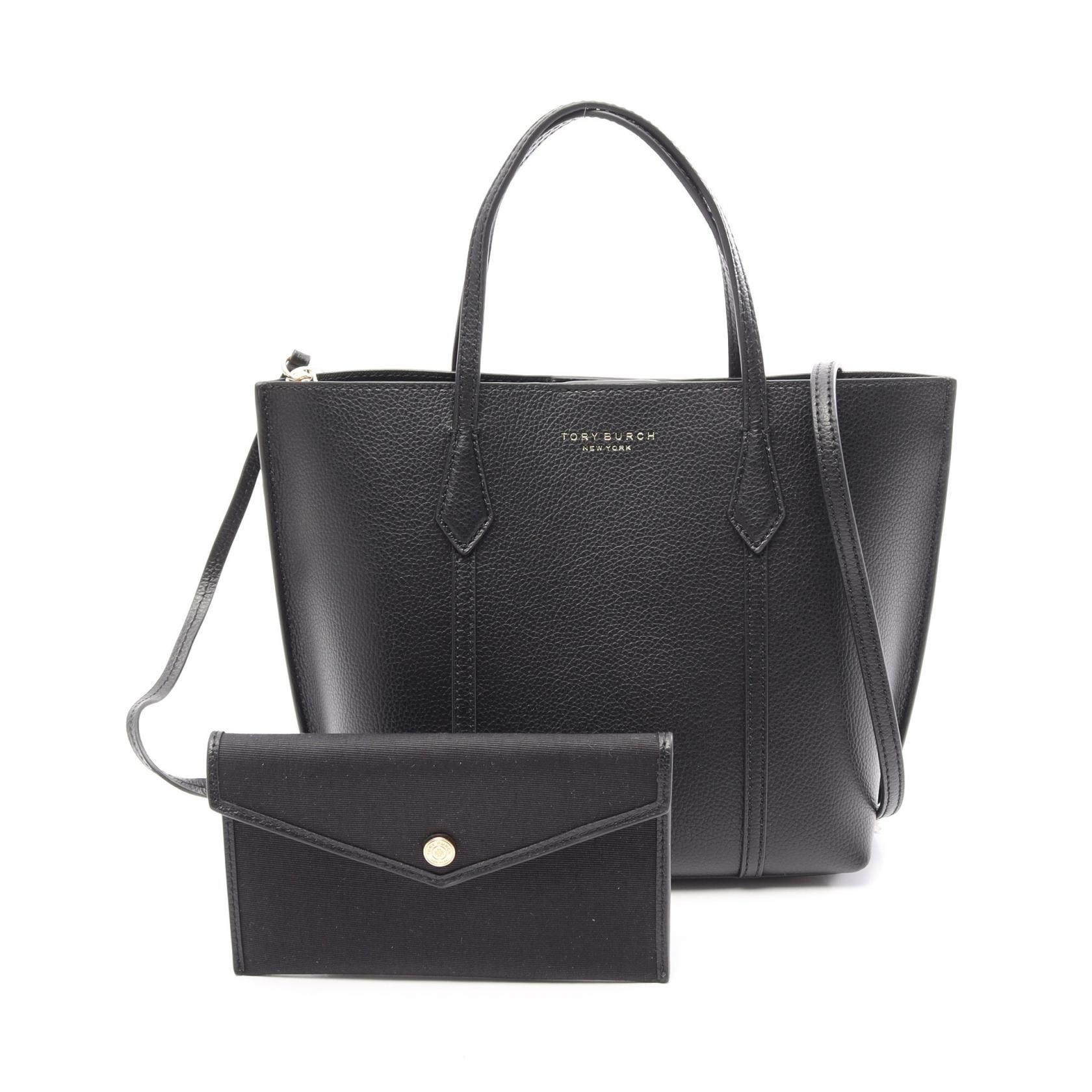 トリーバーチ Tory Burch PERRY SMALL 2WAY ハンドバッグ バッグ レザー レディース ブラック系 174234001 【新品】