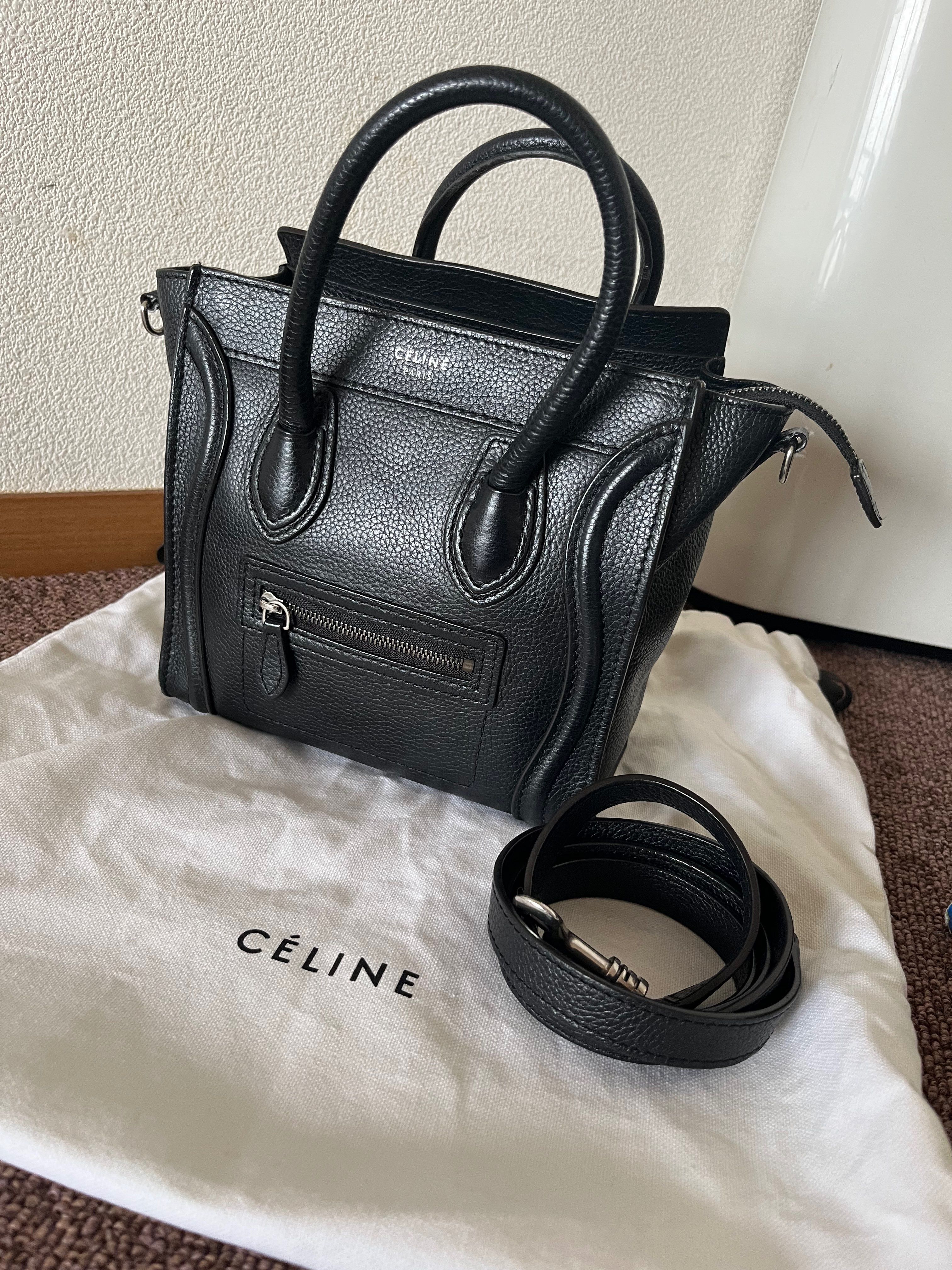 CELINE Nano Luggage Bag "Black"