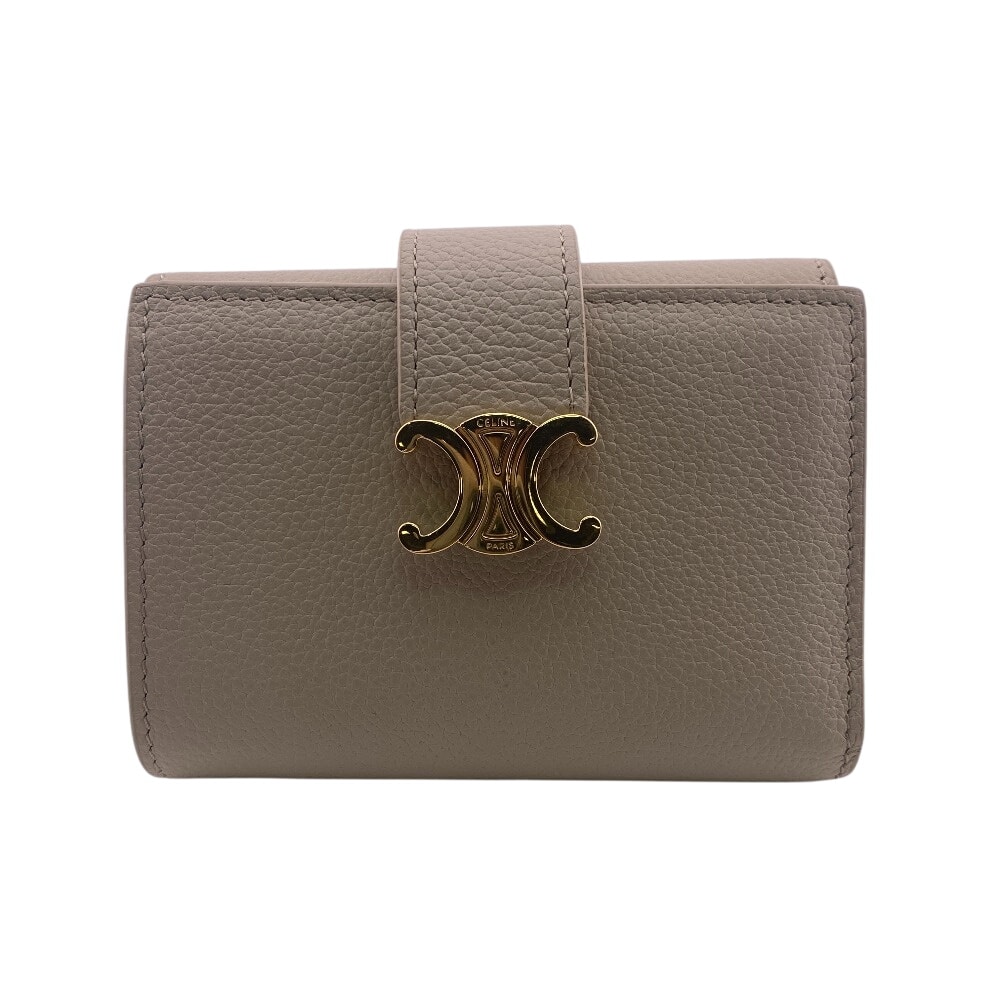 A 美品CELINE トリオンフ スモールフラップウォレット (未使用に A 美品CELINE トリオンフ スモールフラップウォレット (未使用に