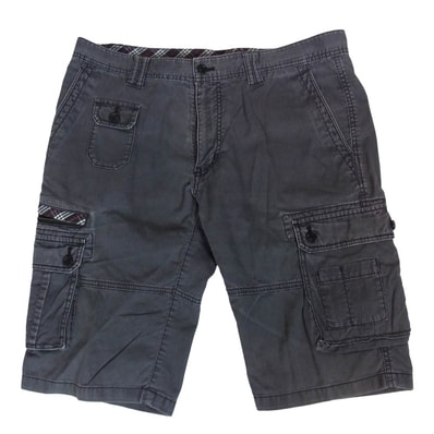 BURBERRY BLACK LABEL バーバリーブラックレーベル ピケ ショーツ ショート パンツ グレー系 82【中古】