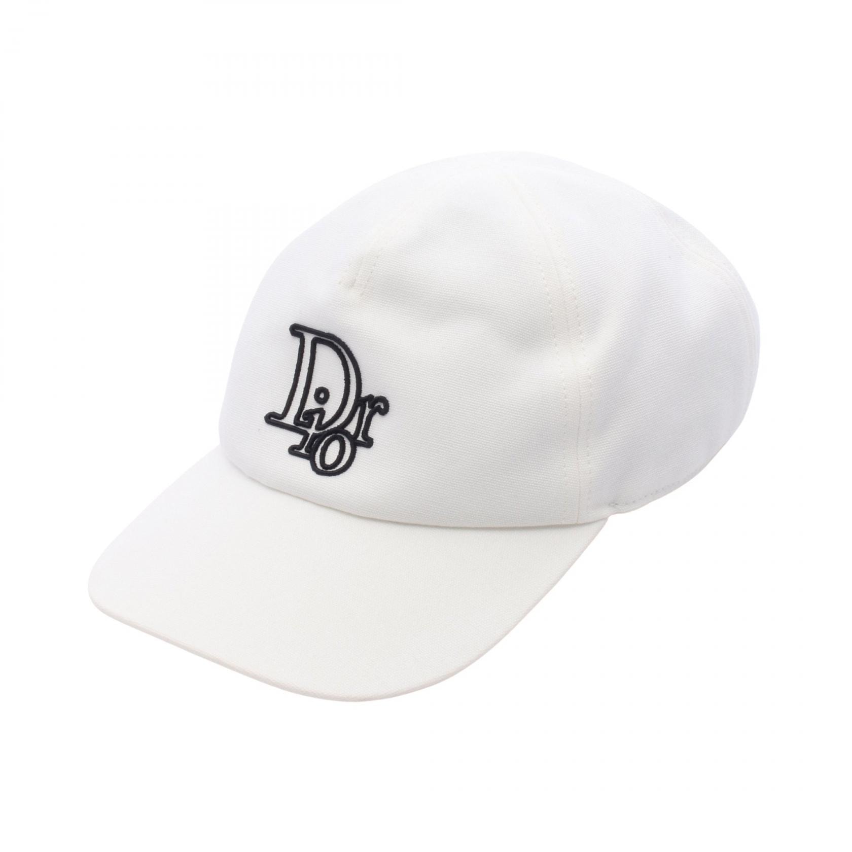 ディオール Dior キャップ 帽子 コットン メンズ ホワイト系 593C912A4511085M 【新品】