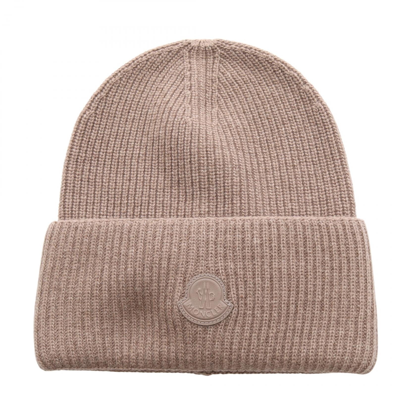 モンクレール MONCLER ロゴワッペン ニットキャップ ニットキャップ 帽子 ウール カシミヤ レディース グレー系 L20933B0002622B 【新品】