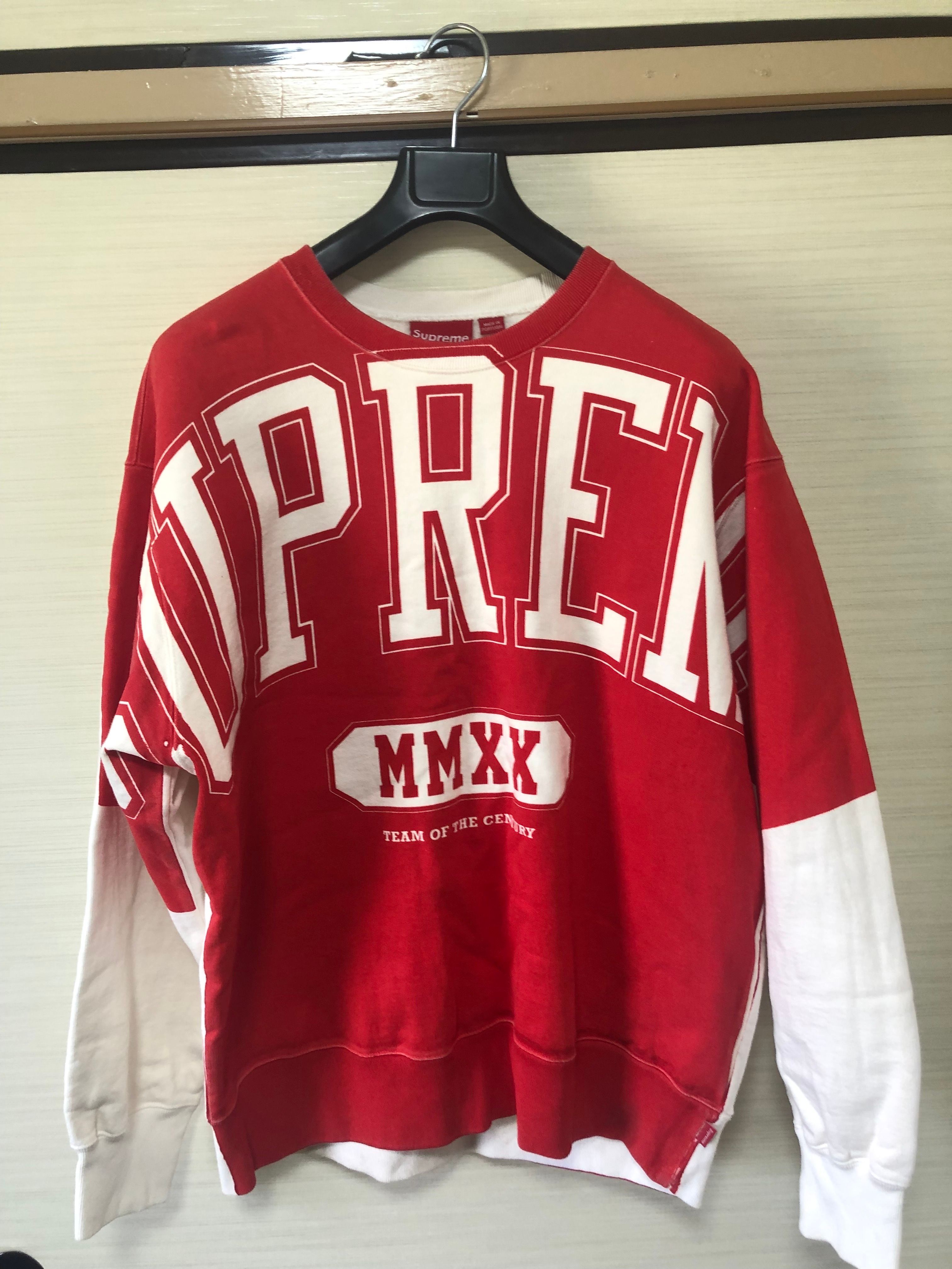 Supreme Overprint Crewneck "White"