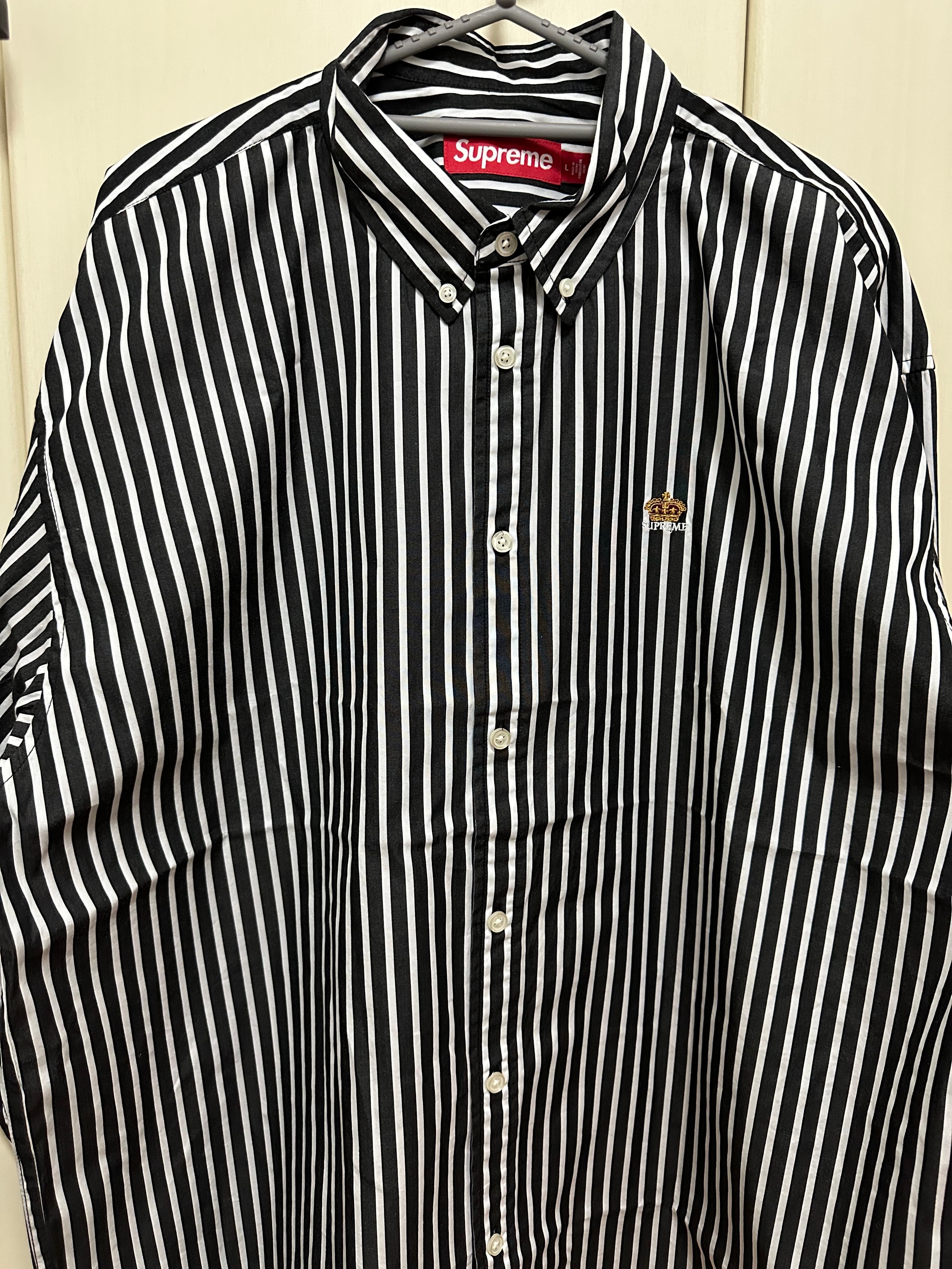 Supreme Stripe Shirt "Black"