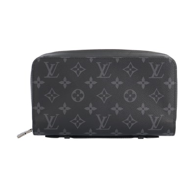 ルイヴィトン ジッピーXL モノグラムエクリプス 長財布 モノグラムエクリプス M61698 メンズ LOUIS VUITTON 中古