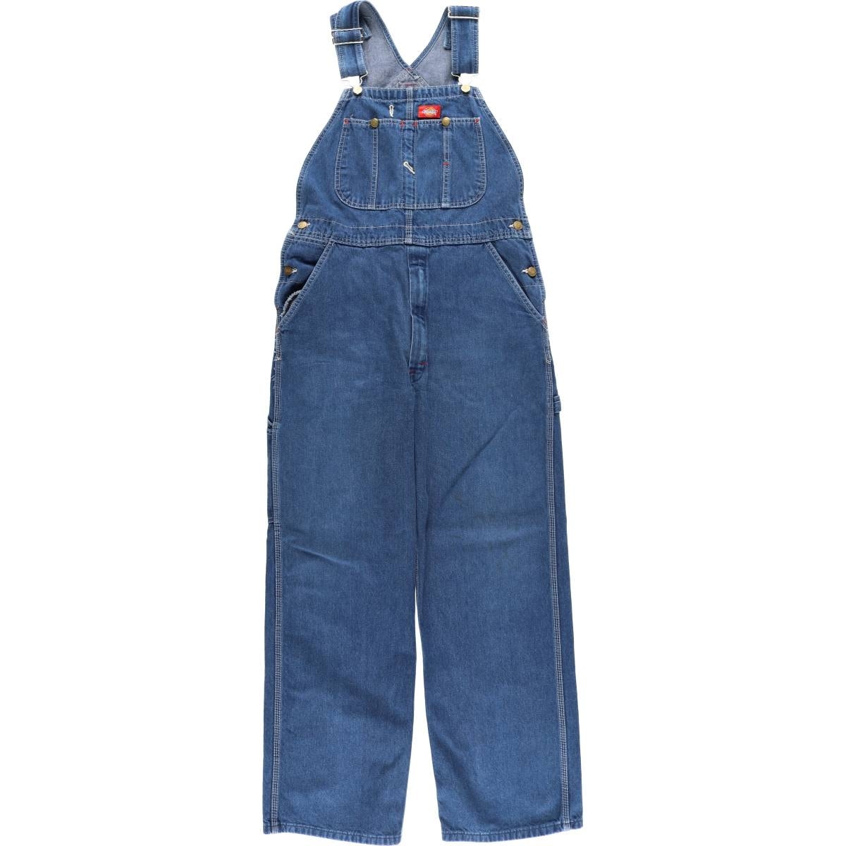 古着 ディッキーズ Dickies デニムオーバーオール メンズw35相当/eaa459713