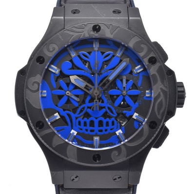 値下 ウブロ HUBLOT 311.CI.1190.VR.AKS16 ビッグバン シュガースカル 限定50本 メンズ 箱・保証書付き 腕時計 O#148921