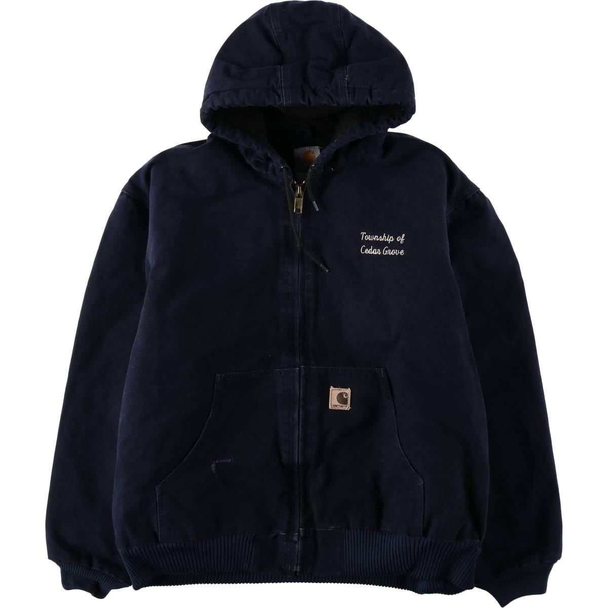古着 00年代 カーハート Carhartt アクティブジャケット 中綿入り ダックフルジップパーカー メンズXL相当/eaa636532