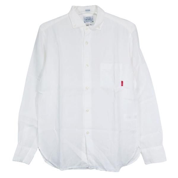 WTAPS ダブルタップス 14SS PLAIN L/S シャツ ホワイト 長袖