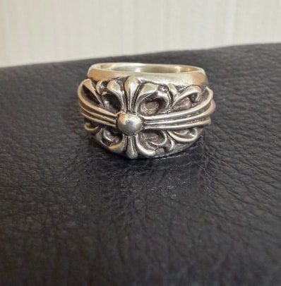 Chrome Hearts Floral Cross Ring "Silver"