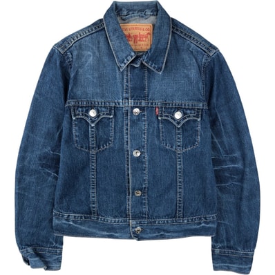 古着 00年代 リーバイス Levi's ユーロモデル デニムジャケット Gジャン レディースL相当/eaa648950