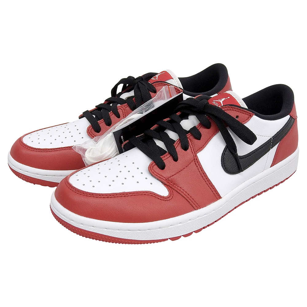 ナイキ 未使用 AIR JORDAN 1 LOW Chicago ゴルフ シューズ メンズ レッド×ホワイト 28.5cm DD9315-600 10.5(US)