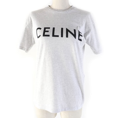 極美品 セリーヌ 半袖Tシャツ グレー レディース XS 2X764501F