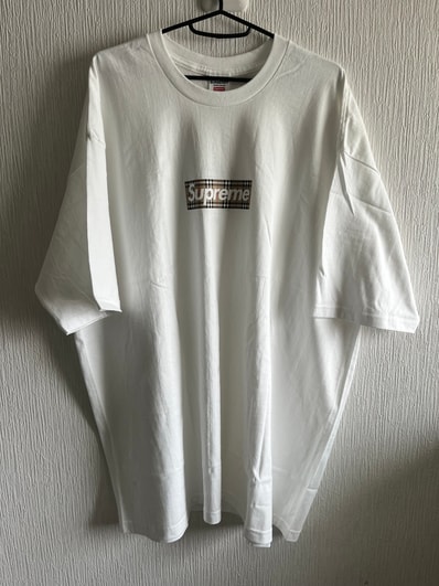 Supreme / Burberry Box Logo Tee "White"