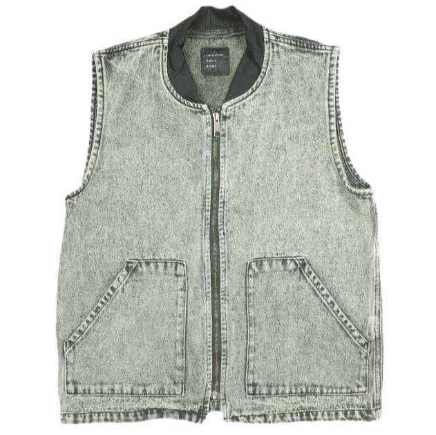 International Gallery BEAMS インターナショナルギャラリービームス 25SS カラーデニムベスト 23-06-0086-052 S LIME ジレ IG トップス g25709