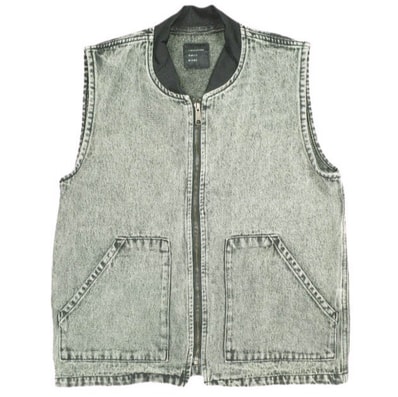 International Gallery BEAMS インターナショナルギャラリービームス 25SS カラーデニムベスト 23-06-0086-052 S LIME ジレ IG トップス g25709