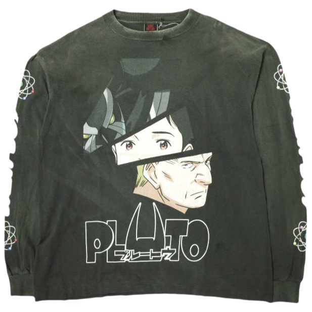 新品 SAINT MICHAEL x PLUTO セントマイケル プルートゥ 24AW 別注 日本製 PT_LS TEE / PLUTO Netflix ロングスリーブTシャツ SM-YS1-0000-C30 L BLACK 長袖 SAINT Mxxxxxx