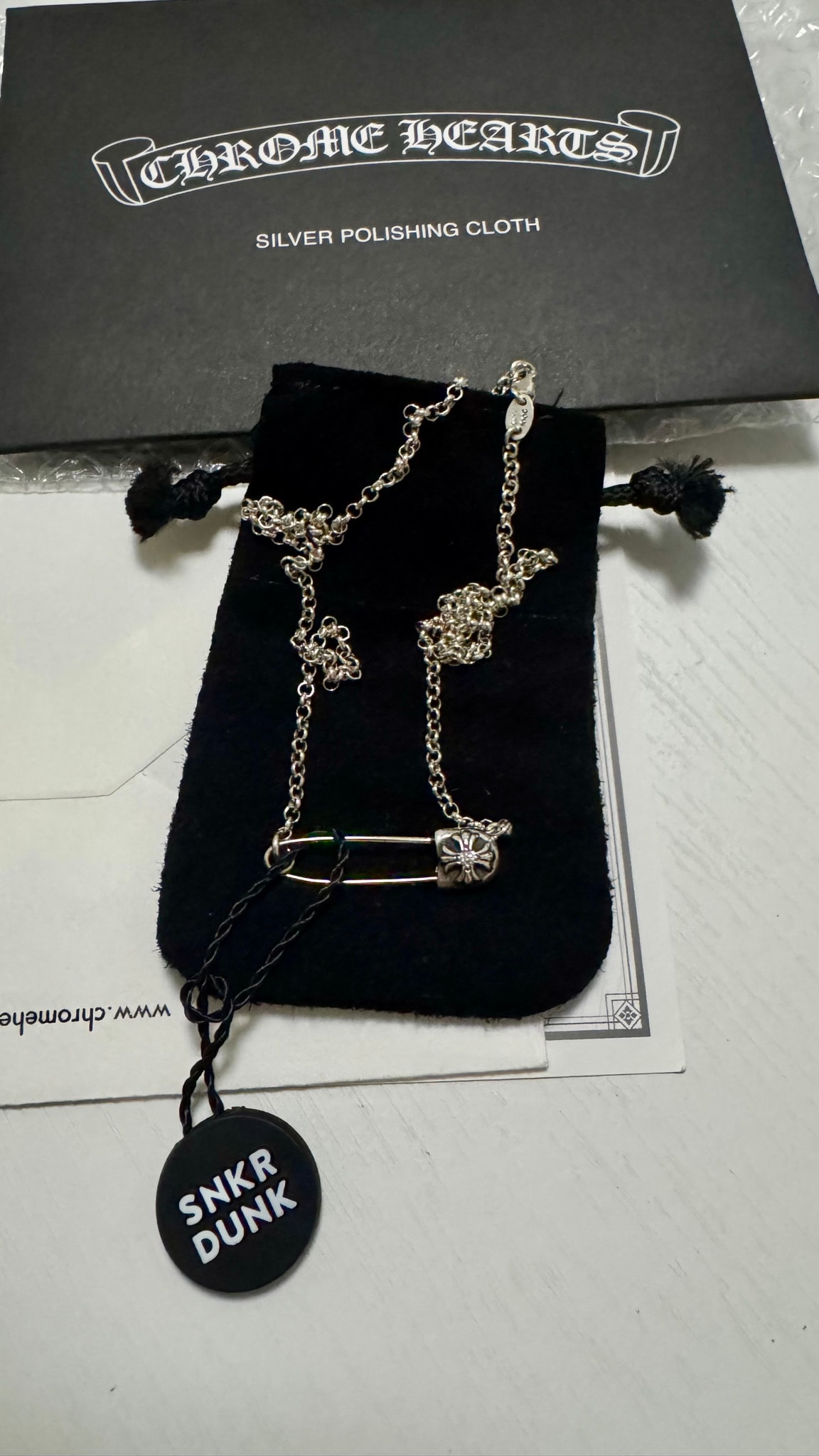 Chrome Hearts SAFETY PIN 1 DIA "Silver"