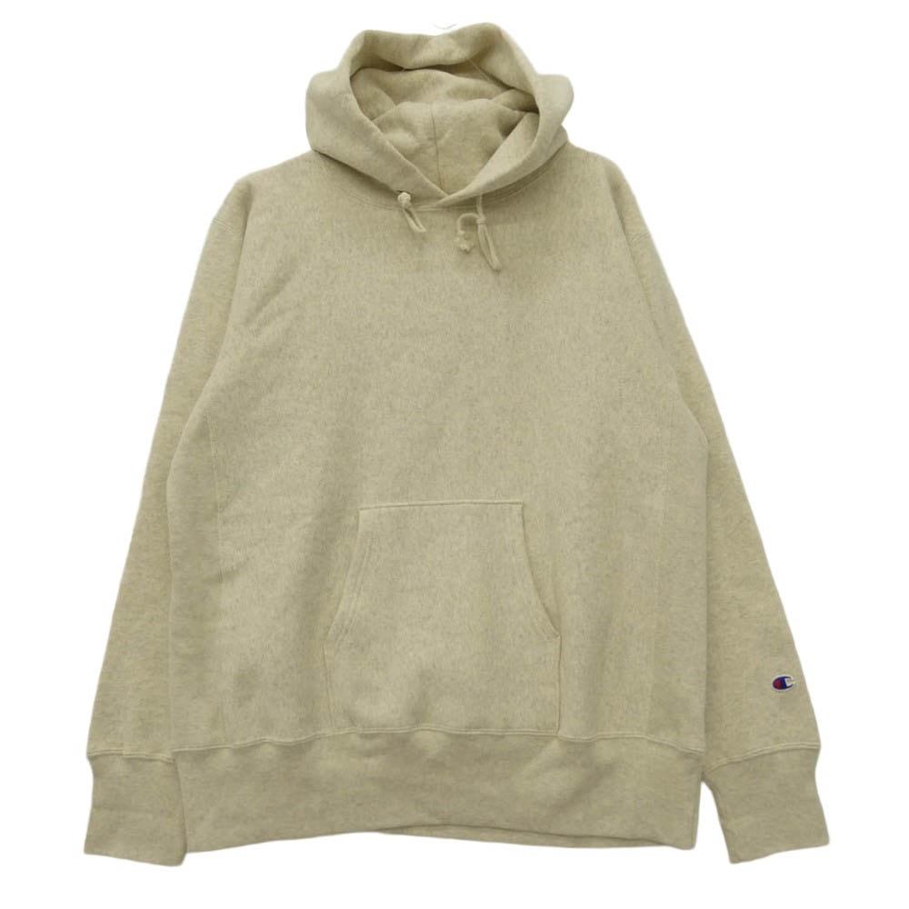 Champion チャンピオン C3-W102 REVERSE WEAVER リバース ウィーブ プルオーバー スウェット パーカー オフホワイト系 XXL【中古】