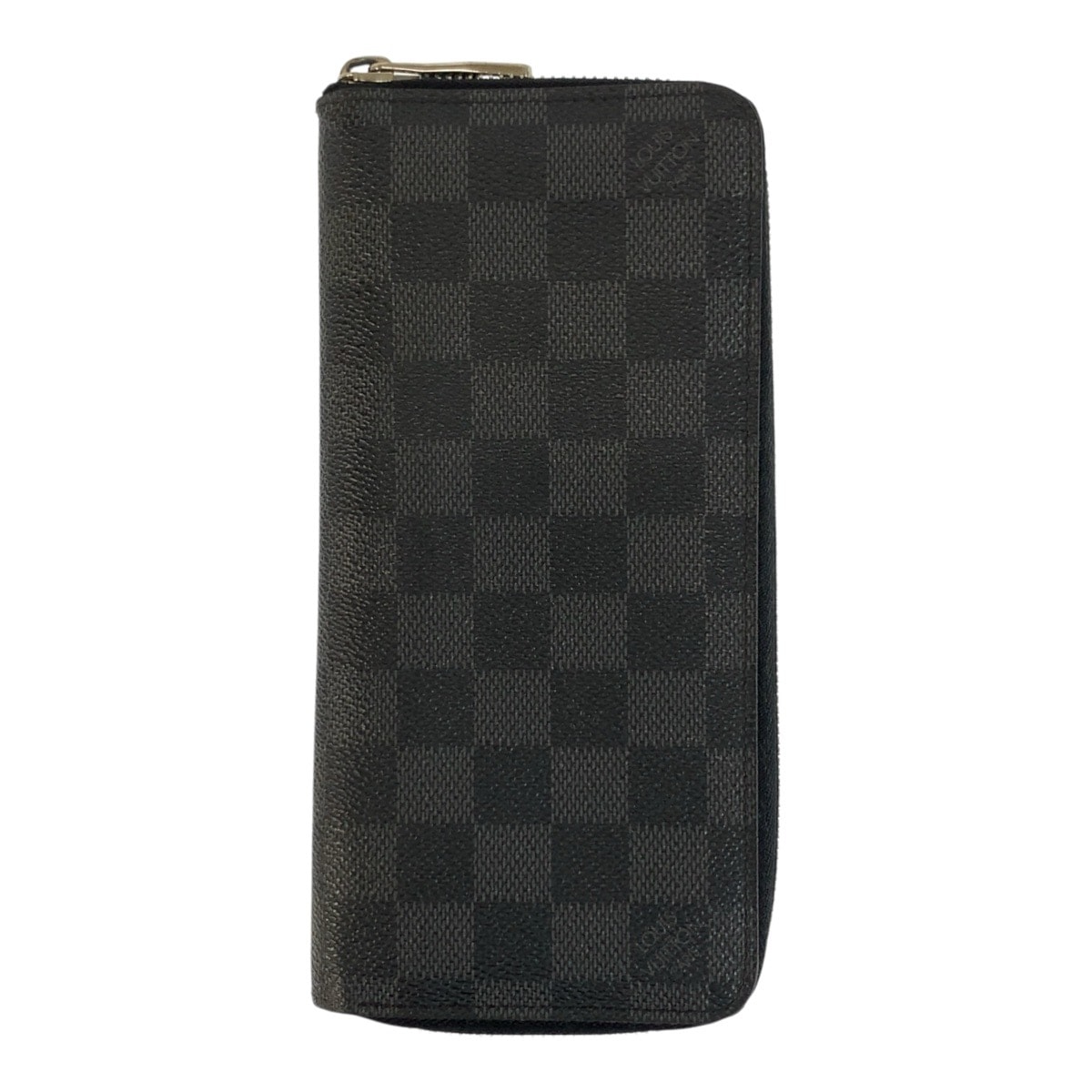 LOUIS VUITTON ルイヴィトン ダミエグラフィット ジッピーウォレット ヴェルティカル ブラック 黒 シルバー金具 PVC 長財布 ロングウォレット 1-0294320 【中古】
